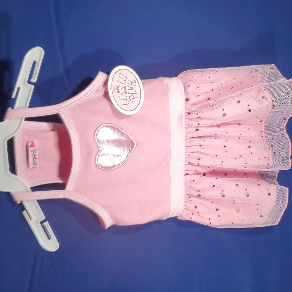 LuLu pink doggie/kitty dress Medium